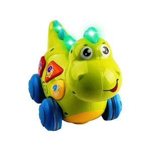 Jouet dinosaure parlant avec lumières <span class=keywords><strong>et</strong></span> sons - Jouet éducatif interactif pour enfants avec fonctions d'apprentissage, de <span class=keywords><strong>marche</strong></span> <span class=keywords><strong>et</strong></span> d'action ludique - Product Image 2