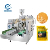 Sachet d'emballage préfabriqué Sachet à bec verseur Doypack Parfum Jus Eau Fruits Sauce Café Huile de cuisson Tomate Shampooing Machine d'emballage