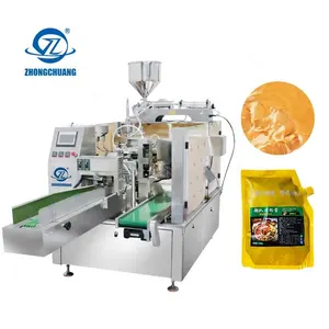 Packing Premade Bag Pouch Doypack Perfume Juice Water Fruit Coffee Sauce Cooking Oil Tomato Shampoo Packaging Machine