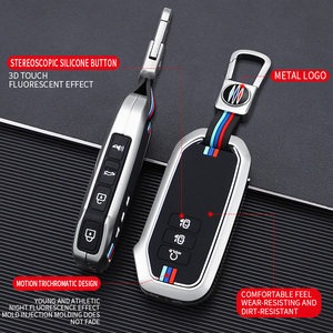 Étui de protection pour clé de voiture en alliage de zinc et gel de silice pour <span class=keywords><strong>KIA</strong></span> Carnival EV6 GTLINE <span class=keywords><strong>Sportage</strong></span> 7 boutons, <span class=keywords><strong>porte</strong></span>-clés, sac - Product Image 2