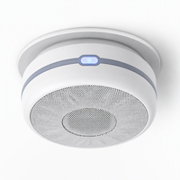 Détecteur de cigarette électronique WiFi, alarme vape, capteur de fumée intelligent avec batterie rechargeable de secours, compatible T HC et sonore