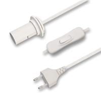 E14 2 Pin E27 Support étanche Euro Câble Plug Ac Extension Salt Lamp Usa Cordon d'alimentation avec connecteur