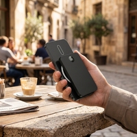 Batterie externe magnétique sans fil 10000mAh ultra-fine compatible avec la charge rapide 20W, mini chargeur portable avec écran LED pour iPhone