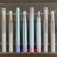 Kemasan Tube Lip Balm Vakum dengan Aplikator Spons Krim BB, untuk Foundation Cair 3ml dan 5ml, tipe Twist-Up