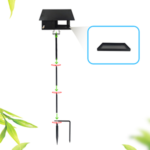 Comedero para Pájaros JH-Mech con Forma de Casa, Resistente a la Intemperie, Altura Ajustable, con Estaca para Tierra - Product Image 4