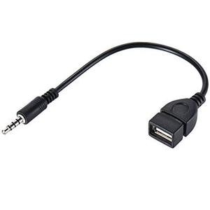 Đen Chất Lượng Cao 3.5Mm Nam AUX Cắm Âm Thanh <span class=keywords><strong>Jack</strong></span> Sang <span class=keywords><strong>USB</strong></span> Nữ Chuyển Đổi Dây Cáp Cho Xe MP3 - Product Image 5