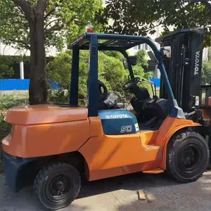 Cheap Powerful Toyota Used 4 Wheel Forklift 5 Tons Forklifts For Warehouse