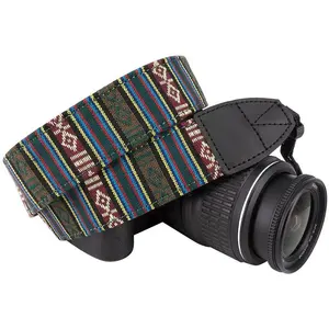 Sabuk Tali Bahu Leher Kamera untuk SLR Kamera DSLR Tahan Lama untuk Nikon Canon Sony Retro Band Tali Kamera Gaya Etnik