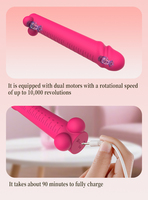 USB-Aufladbarer G-Punkt-Massagestab mit 21 Frequenzen aus Medizinischem Silikon IPX7 Wasserdicht für Frauen-Masturbation