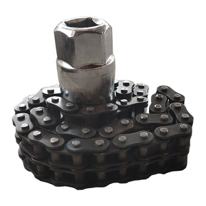 <span class=keywords><strong>Clé</strong></span> à Double chaîne/acier inoxydable, pour camion, voiture, filtre à huile, pince à chaîne, outil d'installation de la douille - Product Image 1