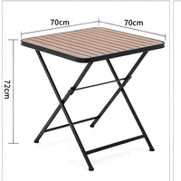 Table pliante d'extérieur résistante aux intempéries, gain de place, haute qualité, très vendue, pour balcon, jardin, cour extérieure