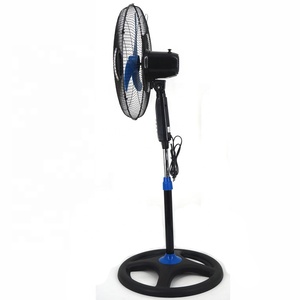 Condensador 3 azul hojas base de Cruz de metal de 18 "<span class=keywords><strong>espa</strong></span>Ã a clásico ventilador de pie - Product Image 3