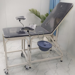 Gynecology Examination <b>Bed</b> Stainless Steel Black Adjustable Hospital Use Commercial Venues - Product Image 2