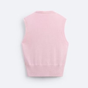 OEM/ODM Custom <strong>Men's</strong> Cable Knit <strong>V</strong> <strong>Neck</strong> Sweater Vest Autumn Jacquard Rib Pullover <strong>Sleeveless</strong> <strong>Jumpers</strong> Exclusive Design Knitted - Product Image 4