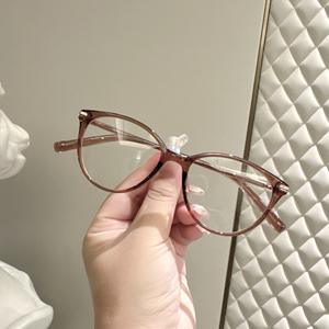 Montura de gafas redondas Danyang TR para mujer, lentes de resina con filtro de luz azul, estilo de montura completa con diseño circular, número de pieza TR52016 - Product Image 3