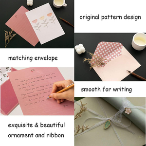 Enveloppe en papier de luxe personnalisée avec rubans, carte cadeau, lettre pour invitation de <span class=keywords><strong>mariage</strong></span> - Product Image 4