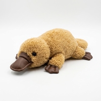Peluche HUGMEI Platypus 22 cm en tissu super doux brodé, personnalisable OEM/ODM pour cadeau et bébé