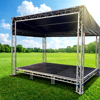 Facile à installer Offre Spéciale scène portable de concert en plein air en treillis pour événements mobiles à vendre