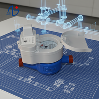 Medidor de Agua Doméstico Digital con Control Remoto por Pulsos LoRaWAN, de Latón, IP68, Impermeable, Anti-Manipulación, Horizontal, Fácil Instalación