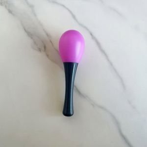 Maracas en plastique colorées miniatures éducatives avec logo personnalisé imprimé, instruments de percussion pour enfants, cadeau - Product Image 3