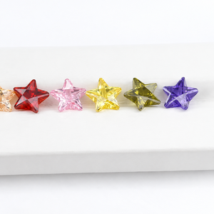Circonia Cúbica Suelta con Corte de Estrella Pentagonal, Piedras de Circonia Cúbica Multicolores de 3-10 mm, Gema Sintética Creada en Laboratorio al por Mayor para la Fabricación de Joyas - Product Image 2