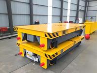 Chariot électrique de chantier sur rail pour transport de matériaux, longue portée (plus de 50 m), charge lourde, enrouleur de câble automatique
