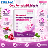 Capsules Probiotiques OEM pour Femmes avec Canneberge 15 Milliards pour l'Équilibre Féminin, le Bien-être Digestif et le Soutien à la Ménopause – Marque Privée