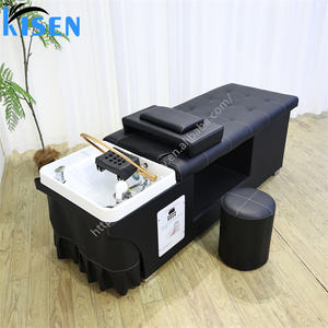 Ticari salonlar için şampuan istasyonu yatak masası lavabo Kisen Plumbed kafa <span class=keywords><strong>Spa</strong></span> su kemer <span class=keywords><strong>Zen</strong></span> akış masaj fonksiyonları özellikleri - Product Image 3