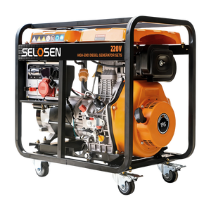 세로센 휴대용 디젤 발전기 8kW/10kVA 9kW-24kW 50Hz ATS 오픈 프레임 발전기 380v 가정용 최고의 배터리 - Product Image 1