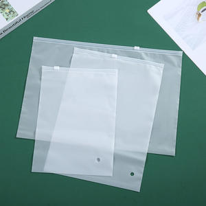 Custom Logo Printed Biodegradable PET Ziplock <b>Bag</b> with Matte Frosted Poly Zipper Closure <b>for</b> Clothing/Shoes Packaging - Product Image 2