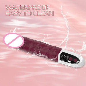 Mainan seks tongkat Vibrator Dildo tampilan LED, mainan masturbasi vagina realistis, Vibrator Dildo untuk pria wanita, stimulasi Anal - Product Image 5