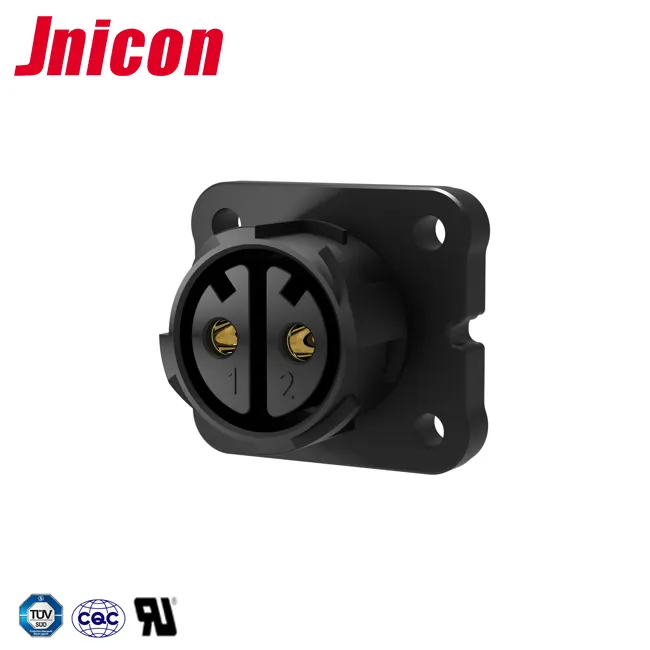 Jnicon M25 2 3 4 PIN push lock industrial waterproof ip67 connector for led lighting