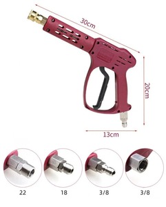 Pistolet de lavage haute pression multifonction à connexion rapide, tête de buse réglable pour le lavage de voitures, le nettoyage des murs, des sols et des surfaces extérieures - Product Image 6