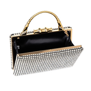 2024 Luxury Custom Clutch Purse Pu Boxy Pearl Rhinestone Vintage <strong>Bride</strong> Evening <strong>Bag</strong> Ladies Diamonds Clutch <strong>Bag</strong> <strong>for</strong> Women - Product Image 3
