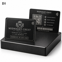 Carte-clé RFID en acier inoxydable personnalisée en gros, carte d'accès sans contact NFC pour hôtels de luxe, clubs de golf, gymnases