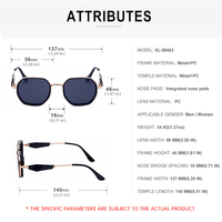 Lunettes de soleil en gros, lunettes personnalisées, lunettes de soleil polygonales, lunettes de soleil personnalisées 2025, lunettes de soleil avec logo, lunettes en métal unisexes
