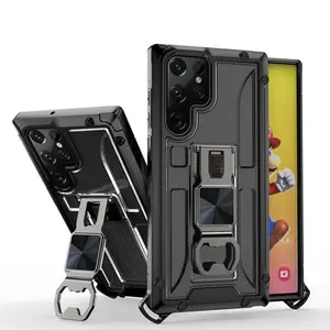 Ouvre-bouteille housse de téléphone pour Samsung S23 S22 S21 Ultra Gentleman <span class=keywords><strong>Jack</strong></span> magnétique béquille coque de téléphone pour Samsung A53 A73 - Product Image 1