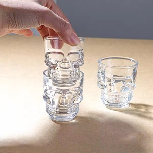 Vasos de <span class=keywords><strong>Tequila</strong></span>, Vodka y Whisky con Forma de <span class=keywords><strong>Calavera</strong></span>, Mini Vasos de Chupito de 50 ml, Baratos al por Mayor - Product Image 6