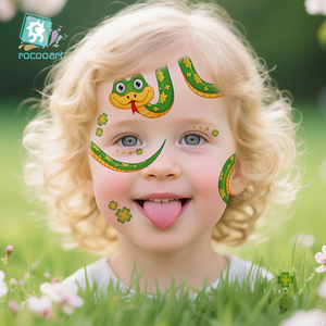 Últimos 12 Signos del Zodíaco Chino, Tatuajes Temporales Seguros para la Piel, DIY, Tatuajes Temporales para la Cara para Fiestas de Cumpleaños Infantiles, Adhesivos para Niñas y Niños - Product Image 6