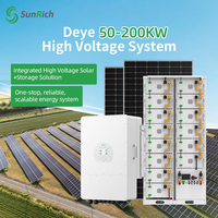 Kit Solaire Hybride Complet DEYE Solis 500kW, DEYE 5kW 125kW, Phases Divisées US 120V 240V et Triphasé 480V 277V