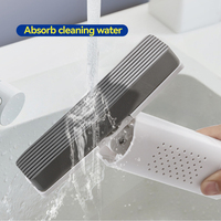 Serpillère compacte et portable avec système d'essorage manuel, mini serpillère pour le nettoyage des sols, des carreaux, des tables et des comptoirs domestiques