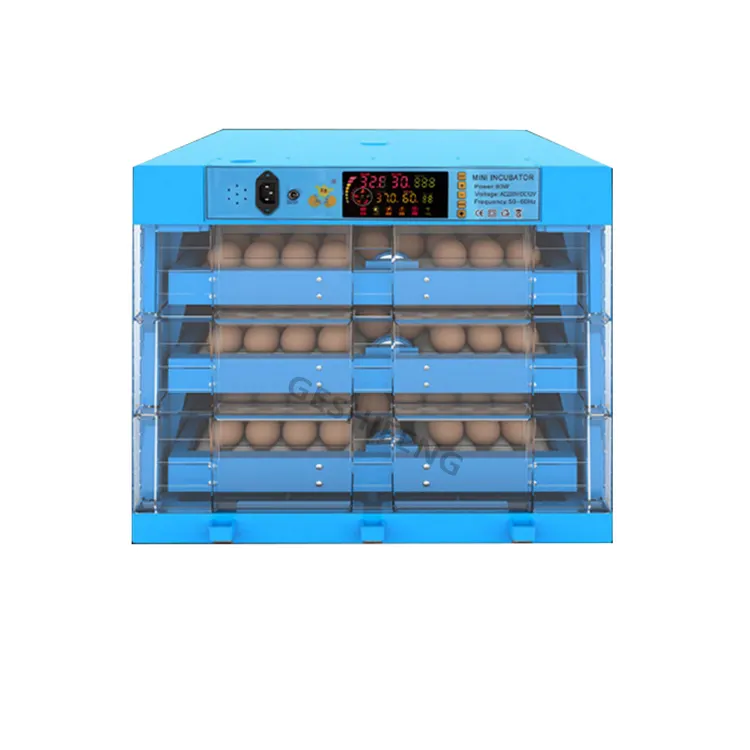 G-2010 Blue Promosi 99% Penetasan Tingkat Unggas Telur Ayam Inkubator 192 Telur