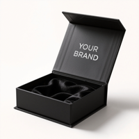 Boîte cadeau en carton rigide personnalisée de luxe, emballage écologique recyclable avec fermeture magnétique et doublure en éponge pour cadeaux haut de gamme