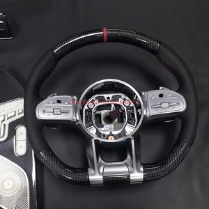 <span class=keywords><strong>Volant</strong></span> en cuir carbone DOS pour Mercedes Benz AM-G W447 SLK R171 Classe G A220 W219 GLE W176 ML <span class=keywords><strong>W202</strong></span> Sport Luxe - Product Image 5
