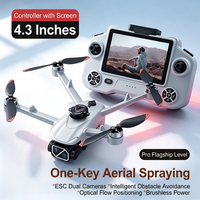 Drone RC YL09 avec pulvérisation, télécommande intelligente, évitement d'obstacles, quadricoptère brushless avec écran HD pour débutants