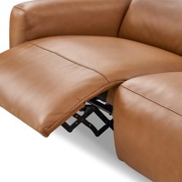 Günstiges L-förmiges Sofa-Set Modulares Knochenloses Kombiniertes Leder-Klappsofa Europäischer Stil Modernes Design für Wohnzimmer