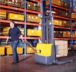 Xilin Electric Walkie 1500kg1.5ton Electric Straddle Apiadorバッテリースタッカー - Product Image 4