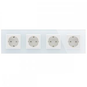 <span class=keywords><strong>Prise</strong></span> <span class=keywords><strong>murale</strong></span> en verre avec interrupteur CNSKOU, prix bas, certifiée CE/RoHS UKCA, double cadre, <span class=keywords><strong>prise</strong></span> allemande/européenne, charge rapide <span class=keywords><strong>USB</strong></span> - Product Image 4