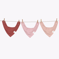 Bandana réglable en coton organique 100% unisexe naturel doux absorbant pour bébés et tout-petits