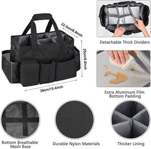 Muestras gratuitas de productos de limpieza: Bolsa organizadora con ruedas y asa para productos de limpieza, para el hogar y lavado de autos - Product Image 5